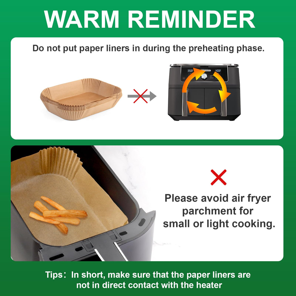 SIUDANGKA liner is BPA and PFAs free for safe baking