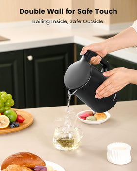 SKOBOIL kettle interior uses food-grade 304 stainless steel for pure flavor.
