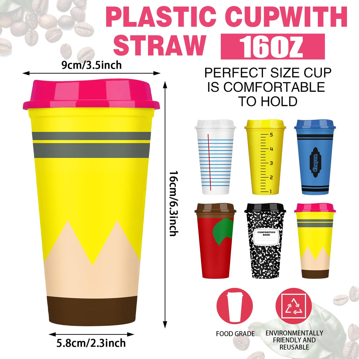 Skylety pencil-pattern cup highlights thoughtful teacher gifts for events