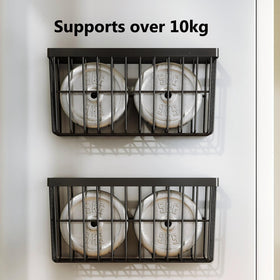 SleekStore no-drill installation saves walls and nails.