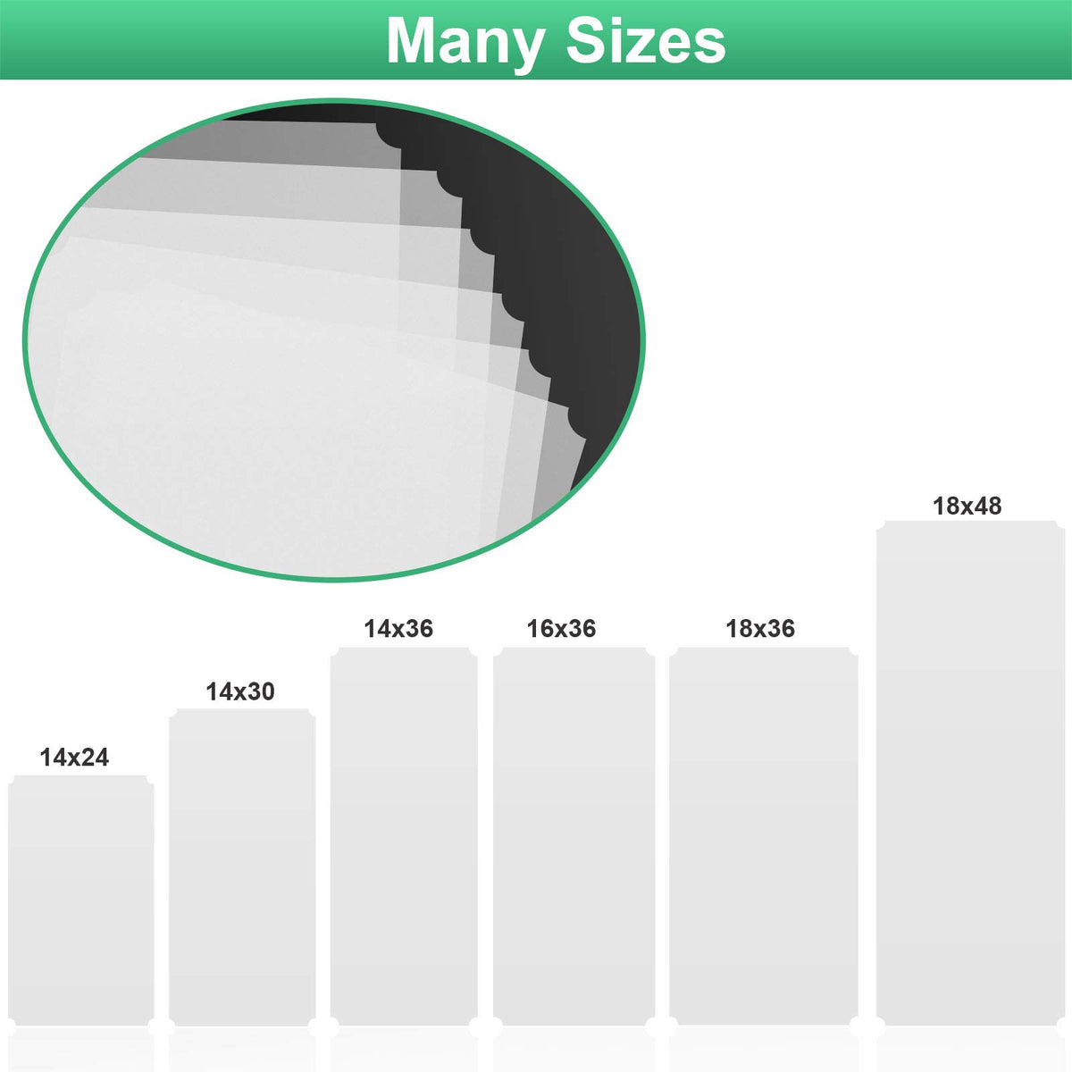 Actual size note helps accurate shelf planning: 17x34.8 inches.