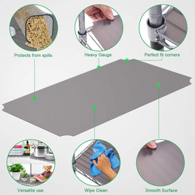 Slendor-organized contents on liner prevent items from slipping into crevices
