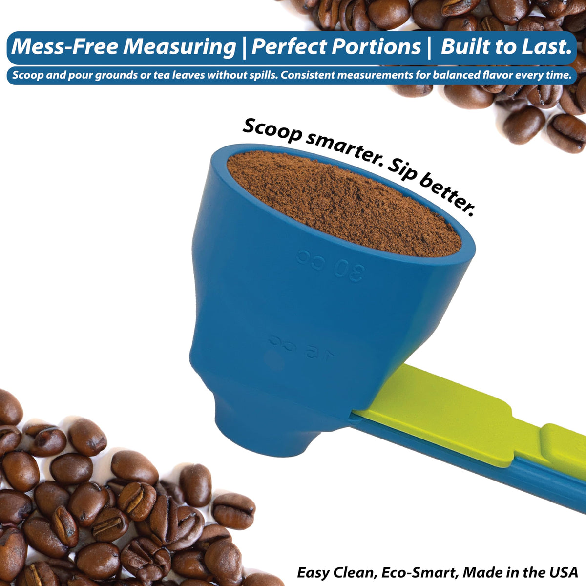 Slide Scoop proudly made in the USA for kitchen convenience