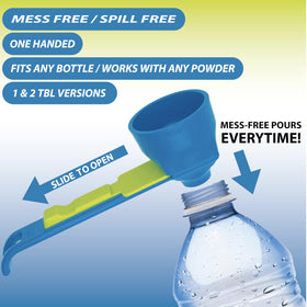 Slide Scoop enables one-handed use with any bottle size