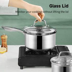 SLOTTET dishwasher-safe sauce pans for easy cleanup