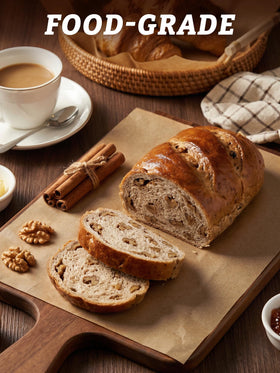 SMARTAKE parchment acts as a grease barrier to protect pans