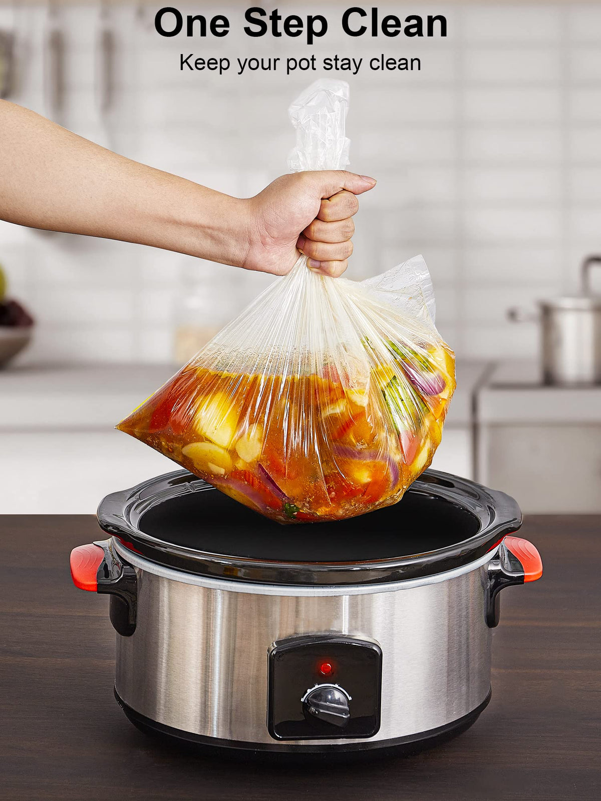 SMARTAKE nylon liner with high-tenacity material, tear-resistant during cooking.