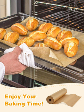 SMARTAKE parchment roll with slide cutter for safe, flat-edge cutting