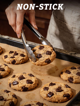 SMARTAKE unbleached parchment paper, natural wood pulp for safe baking