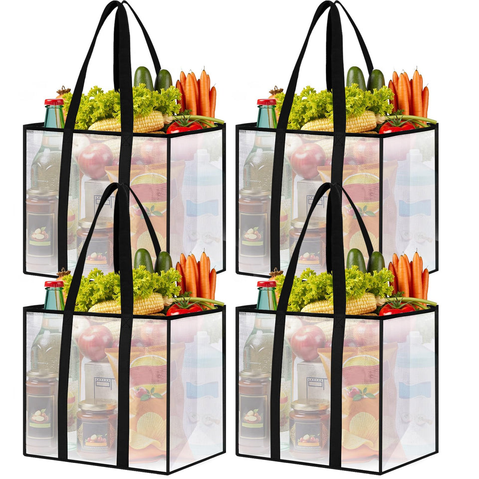 SmartTrends 4 Pack bags stand upright for easy loading and organization.