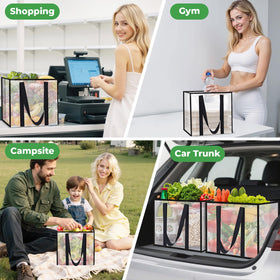 SmartTrends 4 Pack bags organize car trunk and shopping trips