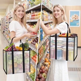 SmartTrends 4 Pack bags showcase large capacity up to 33L for groceries