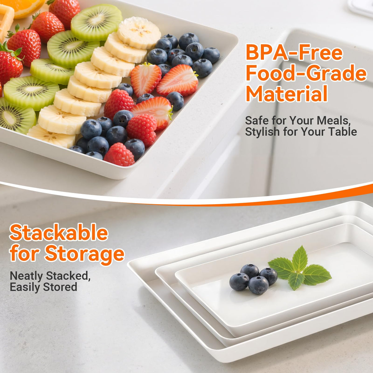 SmartTrends serving tray jumbo setup offering ample space for desserts and appetizers.