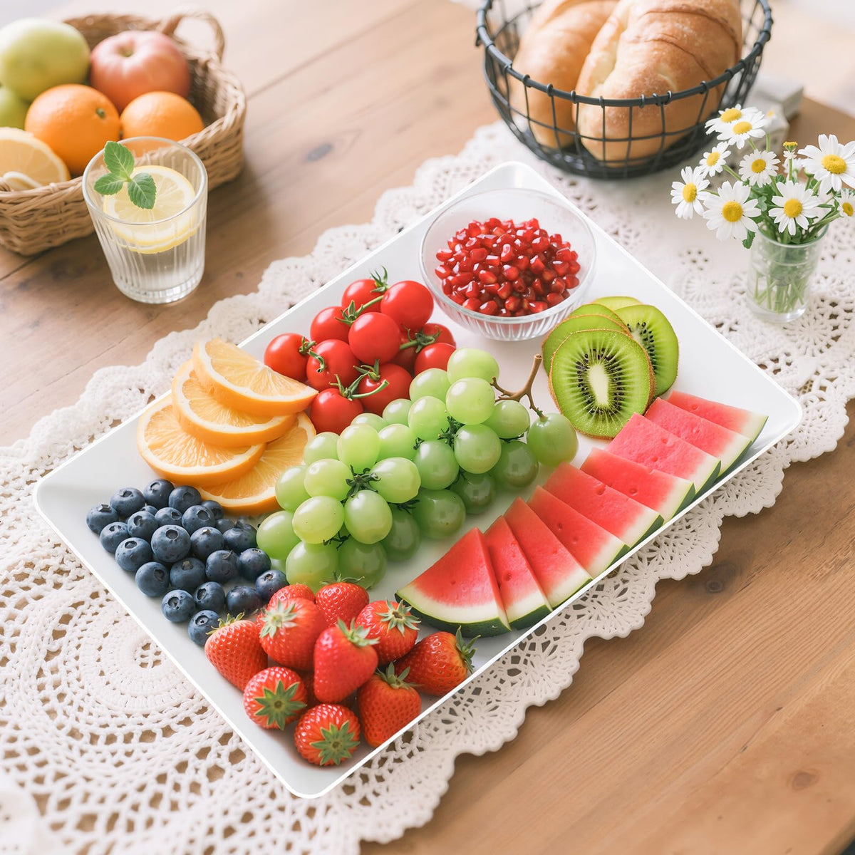 SmartTrends serving tray picnic outdoor setup for portable entertaining.