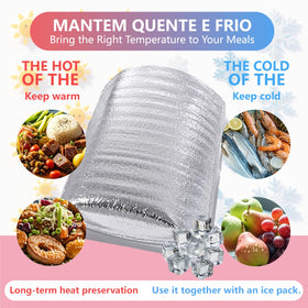 Smilco insulation bag with foil and foam layers provides strong insulation.