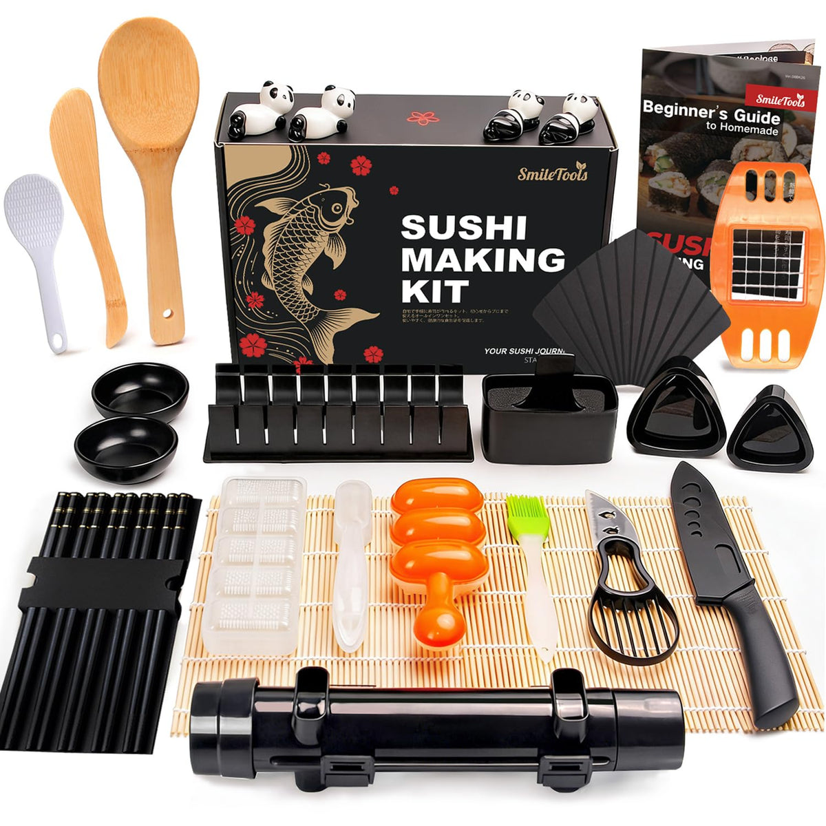 SmileTools sushi roller for neat, restaurant-quality rolls at home.