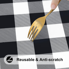 Smiry vinyl surface cleans quickly with a damp cloth.