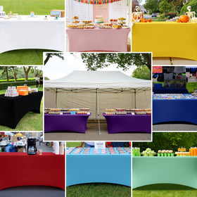 Smiry easy-care tablecloth ready for quick refresh after use.