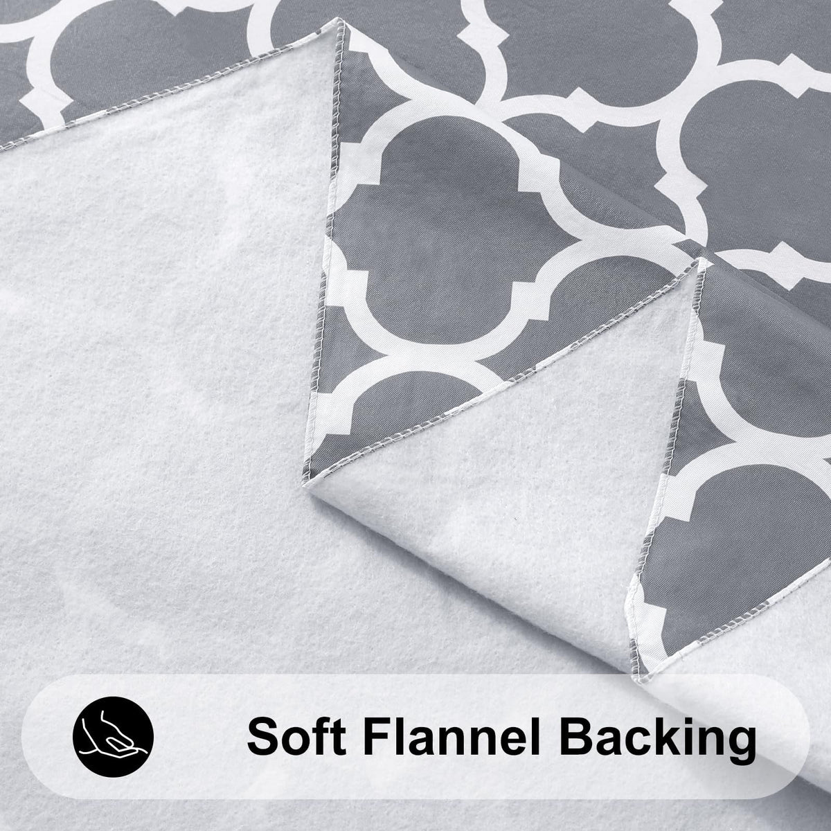 Smiry Moroccan-pattern design in grey colors.