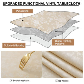 Smiry durable heavy-duty vinyl resists tearing during gatherings and outdoor events.