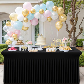 Smiry black color adds elegant backdrop for weddings and parties