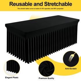 Smiry tablecloth waterproof surface beads liquids for easy cleanup and reuse