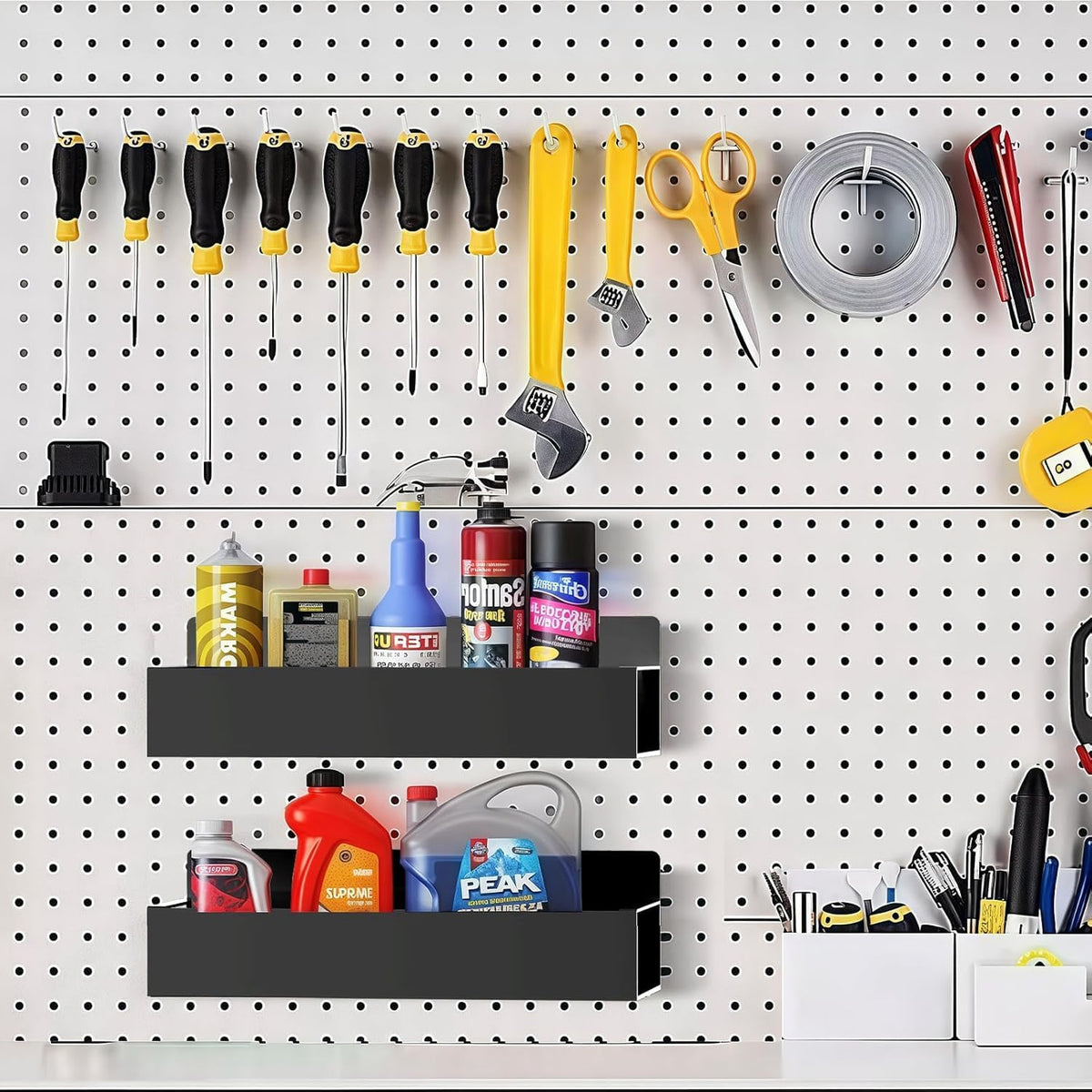 SMRCAD easy-install spice rack—no tools, just placement on metal