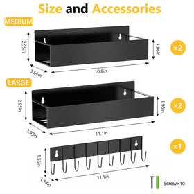 SMRCAD spice organizer racks on fridge door for quick meal prep