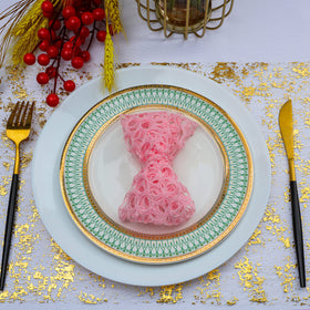 Snowkingdom glitter gold table runner DIY project inspiration for home decor