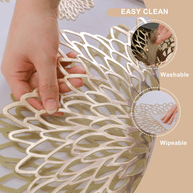 Snowkingdom heat-resistant placemats handle warm dishes up to 80C