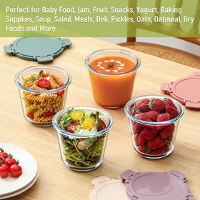 Snuvid containers provide clear visibility of contents at a glance.