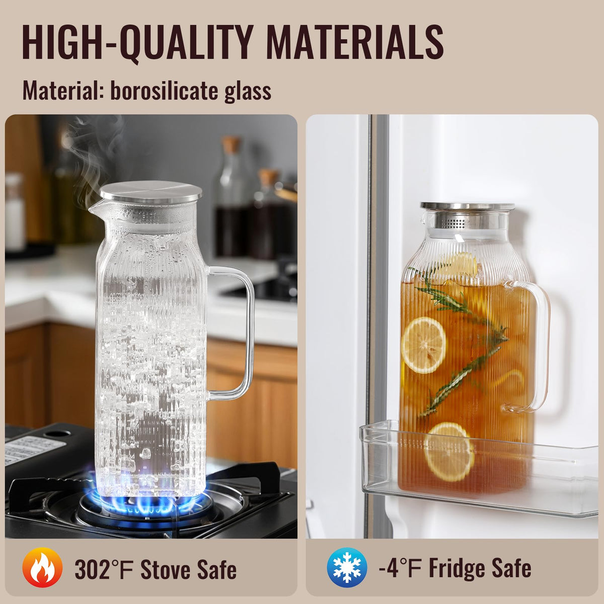 Snuvid dual-pour lid with fine-mesh for teas and wide opening for refills.