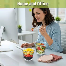 Snuvid jars are ideal for soups, salads, and snacks.