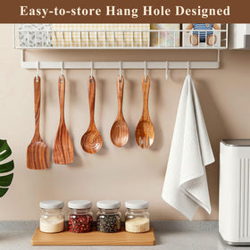 Snuvid teak spoons add natural beauty and versatility.