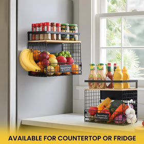 Snuvid Wide Shelf top shelf with reinforced edge guards prevents items from slipping.