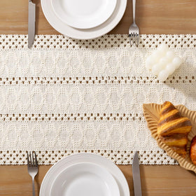 Socomi dresser scarf lightweight linen blend for decorative layering.