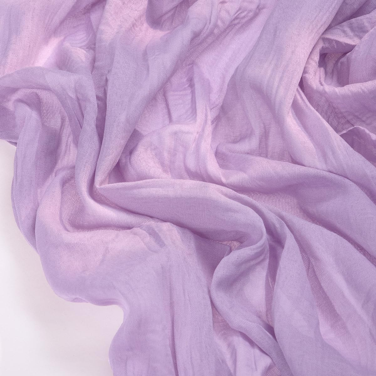 Socomi lavender cheesecloth runner on table, ideal for weddings and celebrations