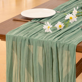 Socomi versatile outdoor event table runner in sage green
