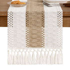 Socomi woven cotton-linen table runner elevates dresser or side table styling