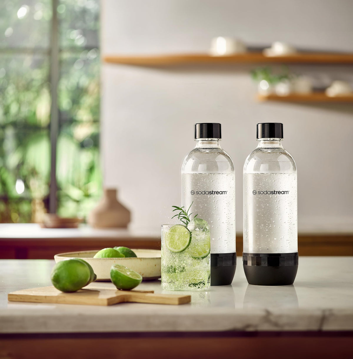 SodaStream 1L bottle dishwasher-safe and BPA-free for easy cleaning