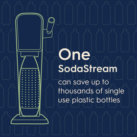 SodaStream ART bubbles rising into a glass for refreshing drinks