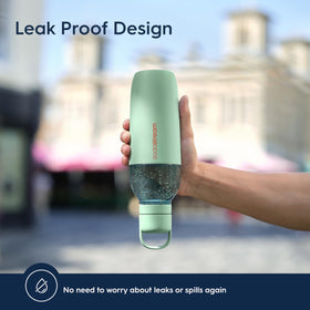 Mint color SodaStream Fizz & Go Easy Mix bottle adds stylish hydration on the go