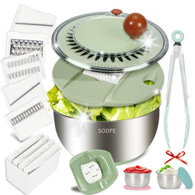 SODPE stainless steel salad spinner blades for versatile slicing and shredding