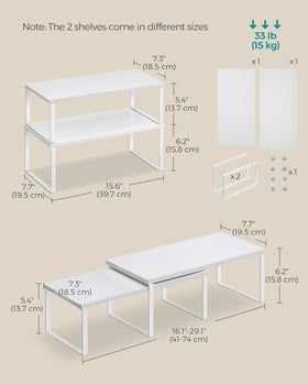 SONGMICS dining room centerpiece elevated design adds style while keeping items nearby.