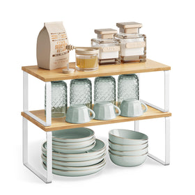 Songmics kitchen pantry organization setup for orderly counters and cabinets.