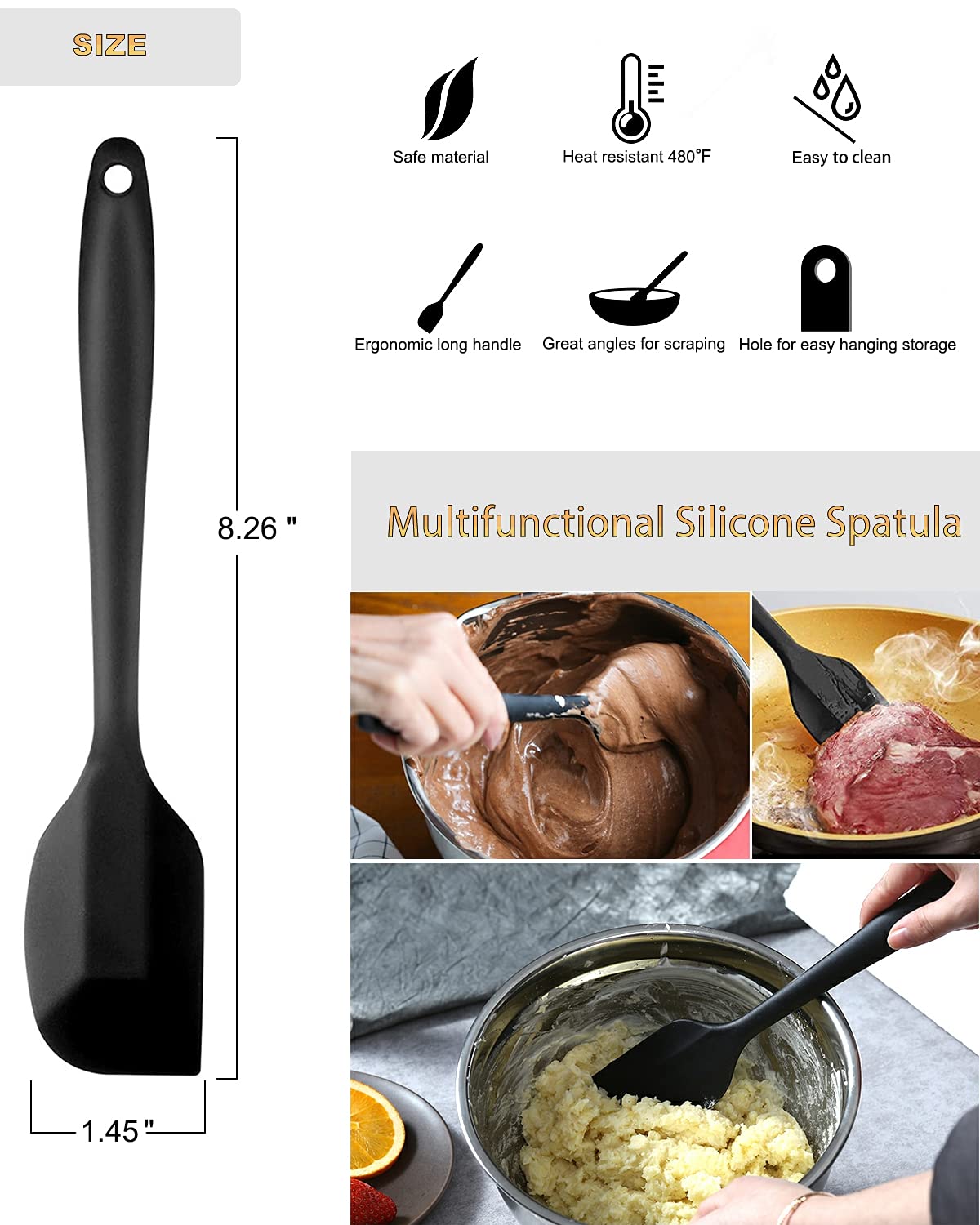 SONGZIMING heat-resistant handle kept cool during use.