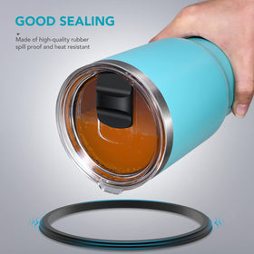 SOONSURE BPA-free lid offers crystal-clear visibility of the drink level