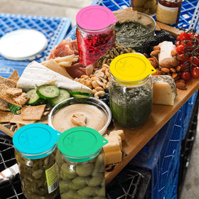 SOPHICO 8-pack silicone lids for convenient home fermentation.
