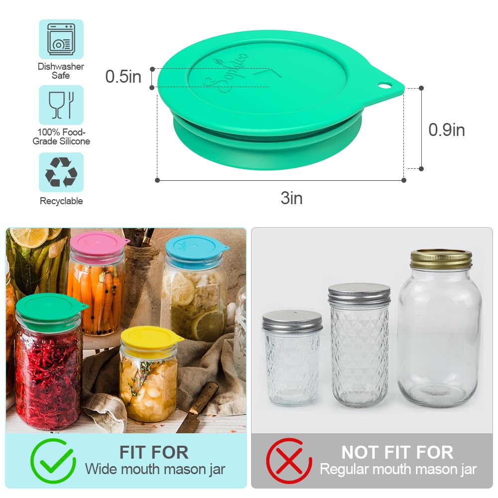 SOPHICO lids shown with multiple jars for versatile home fermentation.