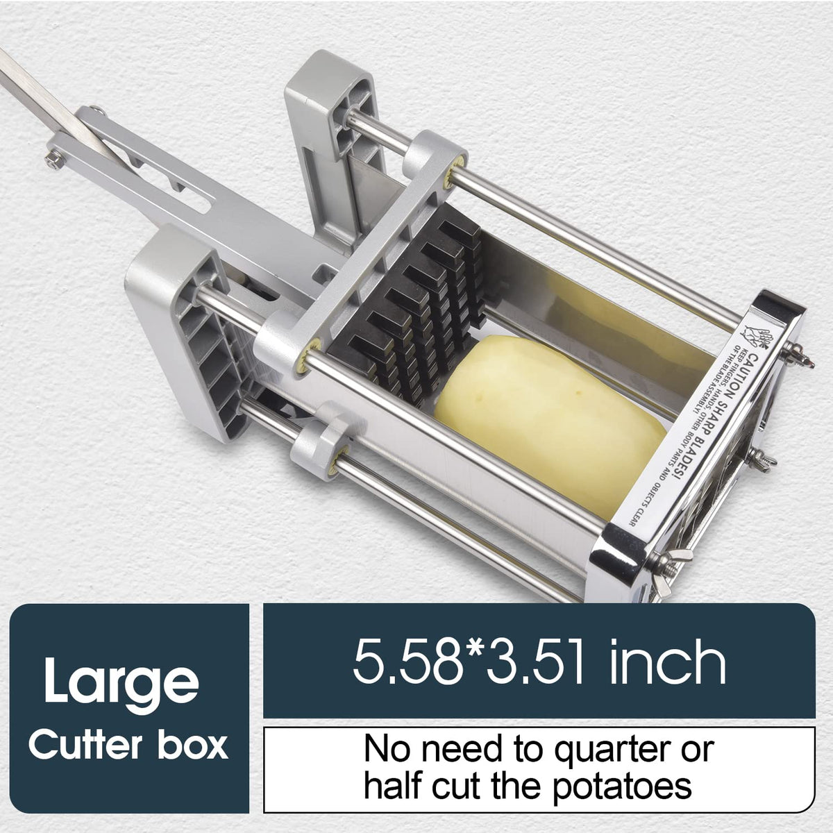 Sopito French Fry Cutter cuts an entire potato in one go for fast prep